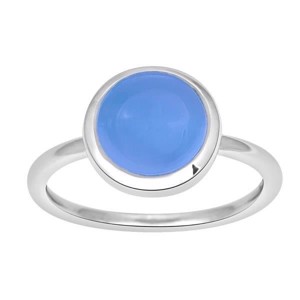 Nordahl smykker - SWEETS - Silberring mit blauem Chalzedon